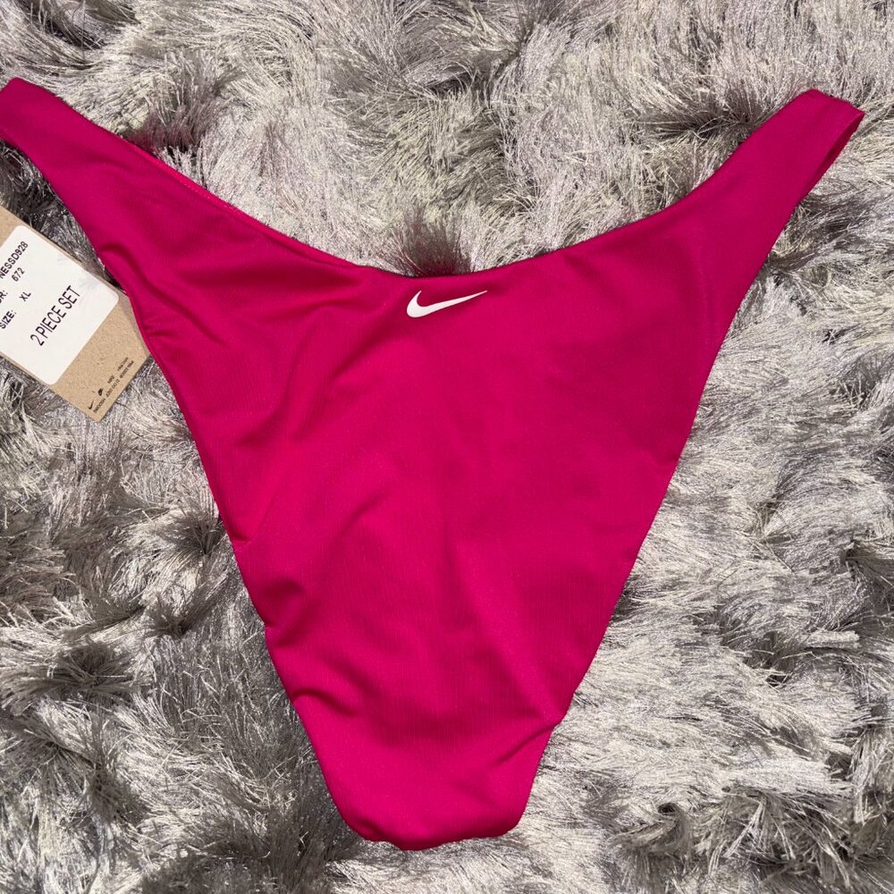 Women's Nike Essentials Bralette Bikini 2 Piece Pink NESSD928 XL NWT - Picture 3 of 5